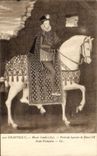 CPA Chantilly Musee Conde Portrait equestre de Henri III Ecole Francaise