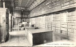CPA Chateau de Chantilly La Bibliotheque