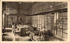 CPA Chateau De Chantilly La Bibliotheque 