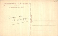 CPA Chateau De Chantilly La Bibliotheque 