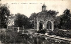 CPA Chantilly Le Chateau L Ile d Amour