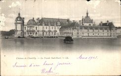 CPA Chateau De Chantilly La Facade Sud Quest