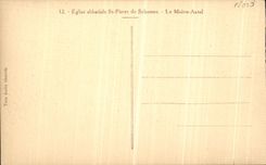 VINTAGE POSTCARD Abbey church St Pierre D Solesmes the Master Furnace bridge