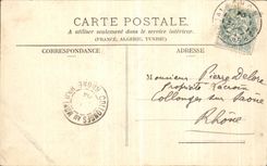 VINTAGE POSTCARD Douai L Together of L Town hall