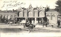 CPA Cambrai La Gare 
