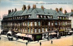 VINTAGE POSTCARD Lille L Old Stock Exchange Seen D Together
