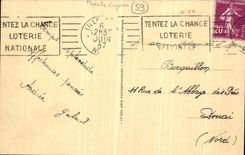 VINTAGE POSTCARD Lille Places Theater Carlton Hotel