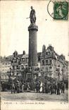 VINTAGE POSTCARD Lille the Column of the Seat