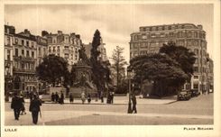 VINTAGE POSTCARD Lille Places Richere