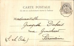 VINTAGE POSTCARD Lille Gate of L Church Maurice Saint