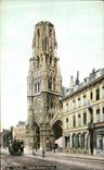 VINTAGE POSTCARD Lille L Church of the Sacring Heart Tram Hairdresser