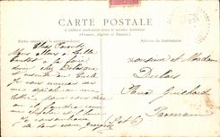 VINTAGE POSTCARD Lille the National Street