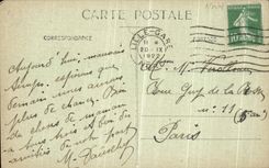 VINTAGE POSTCARD Lille the Fountain Small valley