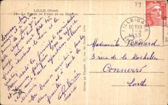 VINTAGE POSTCARD Lille the Gate Of Paris And the Belfry