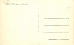 VINTAGE POSTCARD Varzy the Laundrette