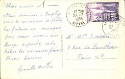 VINTAGE POSTCARD Legends Of Saulge Saint Wool Chalk lines Folklore Costume