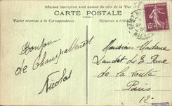 VINTAGE POSTCARD Morvan Illustrates the Rock of the Dog