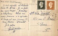 VINTAGE POSTCARD Donzy Edges of Nohain