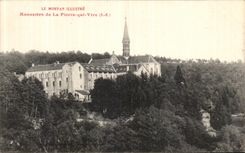 VINTAGE POSTCARD Morvan Illustrates Monastery of Pierre who Vire