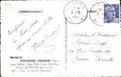 CPSM Pannesiere Chaumart the lake around Chaumart