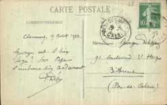 VINTAGE POSTCARD Clamecy Gate of Church St Martin