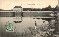 VINTAGE POSTCARD In Morvan Lake Of Settons a Corner of the Lake Sinners