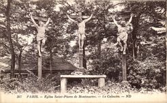 VINTAGE POSTCARD Paris Church Saint Pierre of Montmartre the martyrdom