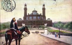 VINTAGE POSTCARD Town Of Paris Trocadero Militaria Dragon