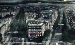 POSTAL Paris de la VENDIMIA que la noche de las avenidas sacude y Friedland