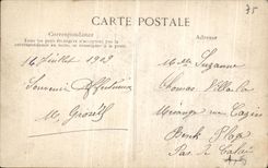 VINTAGE POSTCARD Paris Street Soutilot and the Pantheon Montrouge Gare L is