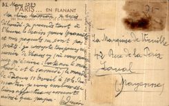 VINTAGE POSTCARD Paris While Strolling Sainte Vault Interior of the high vault