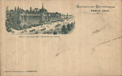 VINTAGE POSTCARD Paris Small palace of the Fields elysees World Fair 1900