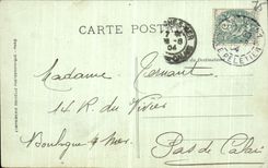 VINTAGE POSTCARD Paris Panorama of Paris towards Notre Dame