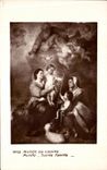 VINTAGE POSTCARD Museum Of Louvre Murilla Holy Family