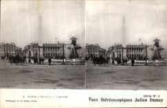 VINTAGE POSTCARD Vues Stereoscopic Julien Damoy Paris Places Harmony