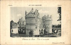 VINTAGE POSTCARD Castle of Lude Seen D together