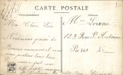 VINTAGE POSTCARD Living room of the Artists Francois Albert Bettannier L Bird of France