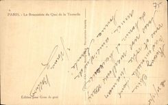 VINTAGE POSTCARD Paris the Secondhand bookseller of the Quay of the Small tower