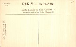 CPA Paris Motifs Decoratifs du Pont Alexandre III