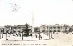 CPA Paris Place De La Concorde Bon Marche Paris