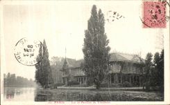 VINTAGE POSTCARD Paris Lake and House of Vincennes