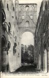 CPA Ruines de l Abbaye de Jumieges La Nef De L Eglise Notre Dame Vue Prise de l Entree 