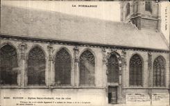 VINTAGE POSTCARD Rouen Church Godard Saint Seen of Dimension