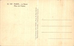 VINTAGE POSTCARD Paris while strolling Place of L Operated