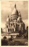 VINTAGE POSTCARD Paris while strolling Basilica of the Sacring Heart of Montmartre