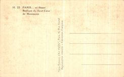 VINTAGE POSTCARD Paris while strolling Basilica of the Sacring Heart of Montmartre