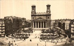 VINTAGE POSTCARD Paris Any Panorama of L Church St Vincent of Paul
