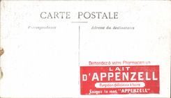 CPA Paris Inonde Demenagment Precipite Publicite Lait d Appenzell