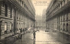 CPA Paris Inonde La Rue Viller excel au Faubourg Saint Germain