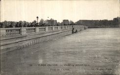 CPA Paris Inonde Pont de L Alma